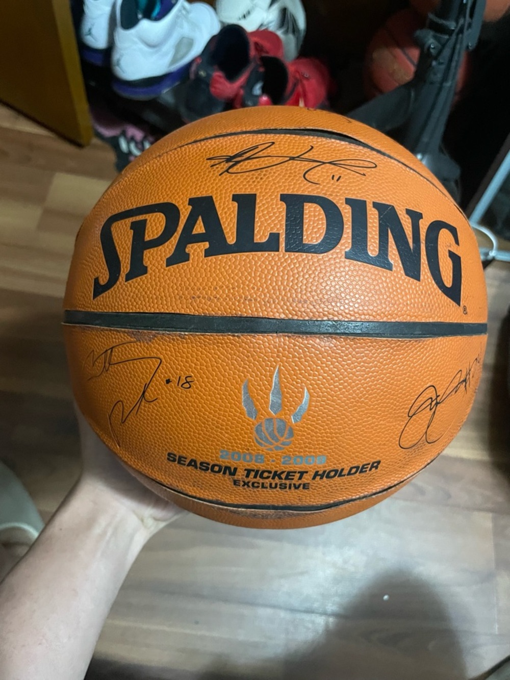 Spalding Toronto Raptors 2008-2009  Season Ticket Holder Signed Basketball
